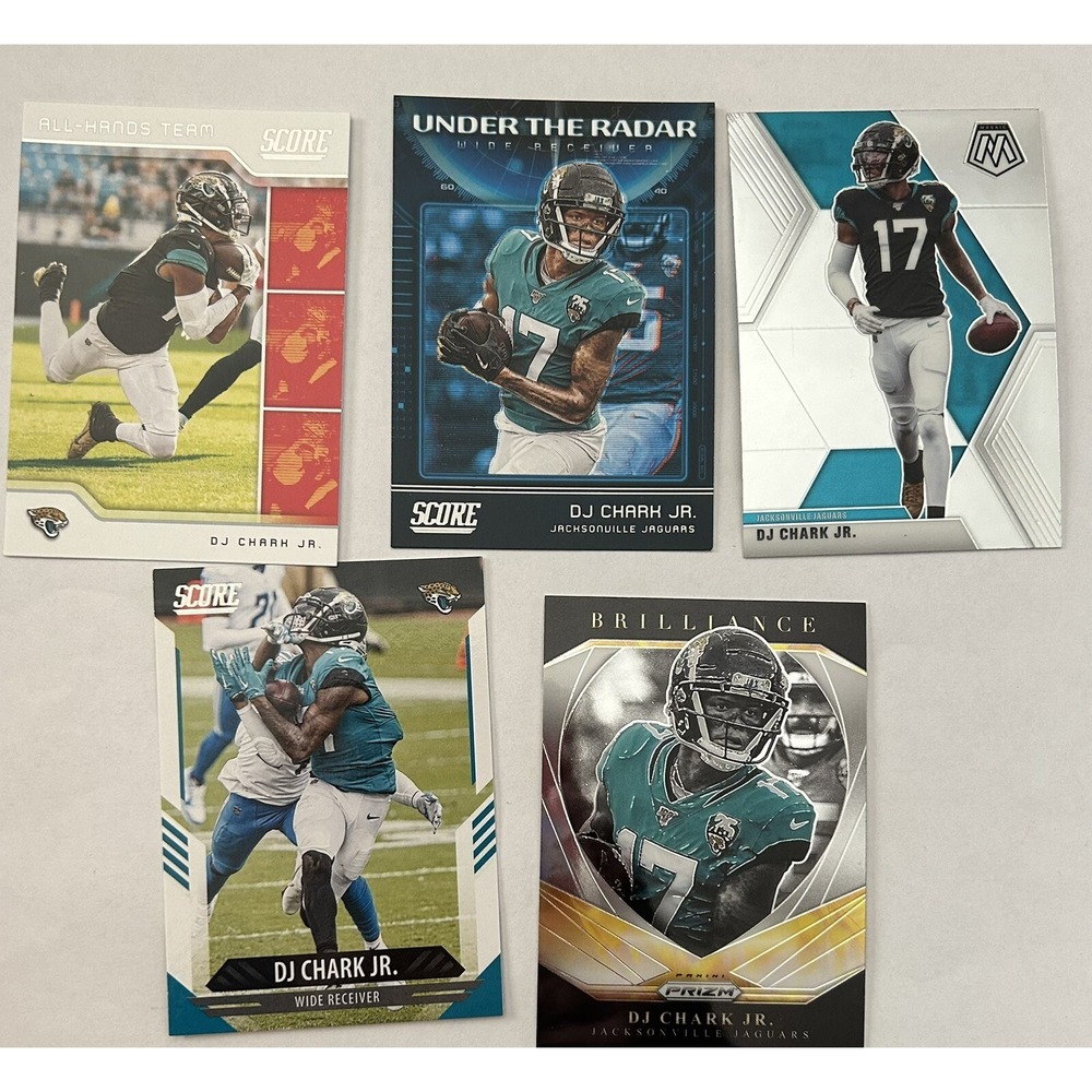 Panini Lot of 5 Jacksonville Jaguars DJ Chark Jr. Football Cards (Z1)